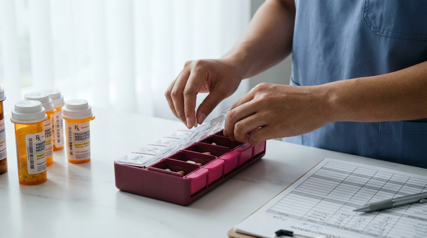 מעקב רפואי וניהול תרופות לקשישים - אחריות קריטית של המטפל
