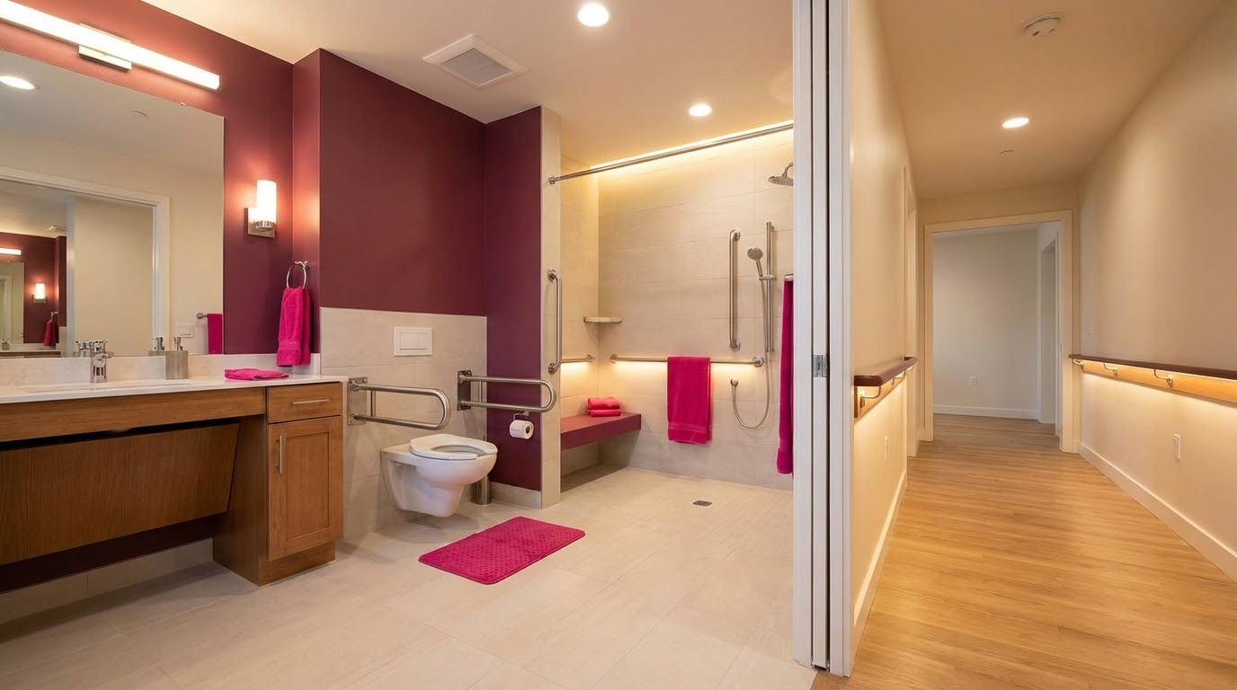 התאמות בטיחותיות נדרשות בבית לטיפול בחולי דמנציה - מאחזי יד, תאורה ומניעת מכשולים